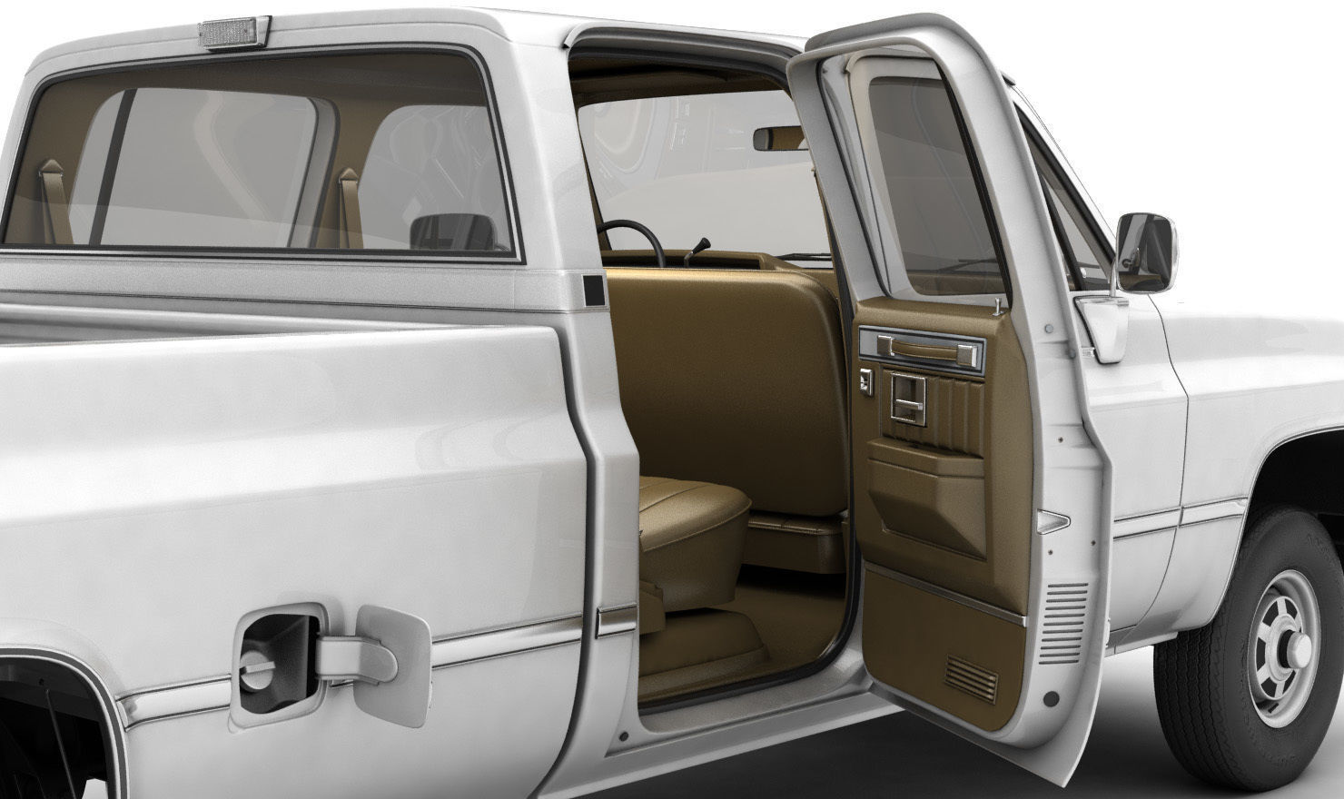 GENERIC 4WD PICKUP TRUCK 5 3D model_12