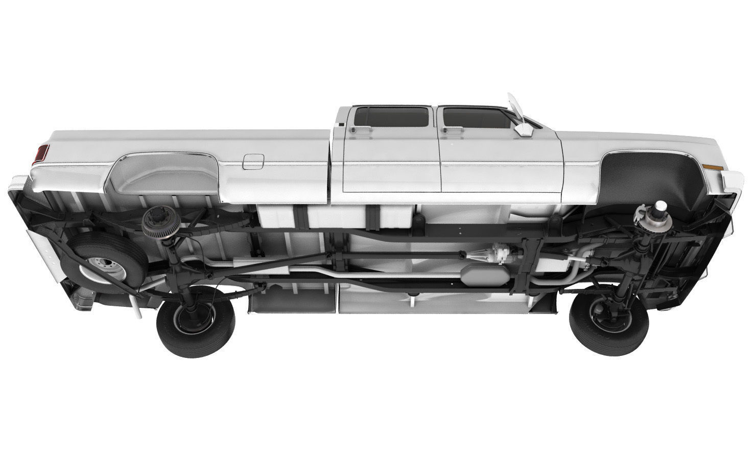 GENERIC 4WD PICKUP TRUCK 5 3D model_4