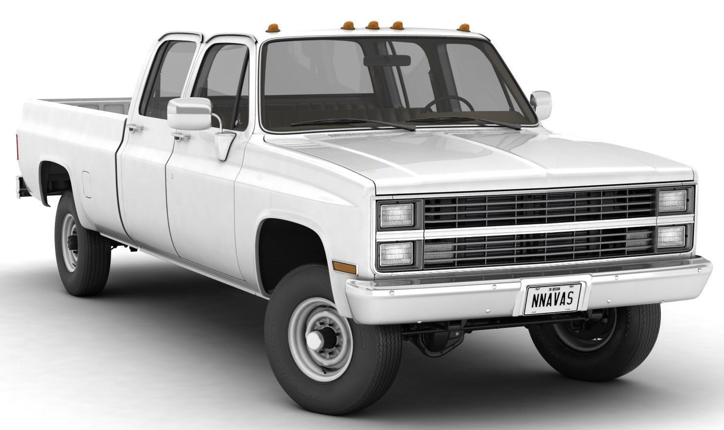 GENERIC 4WD PICKUP TRUCK 5 3D model_15