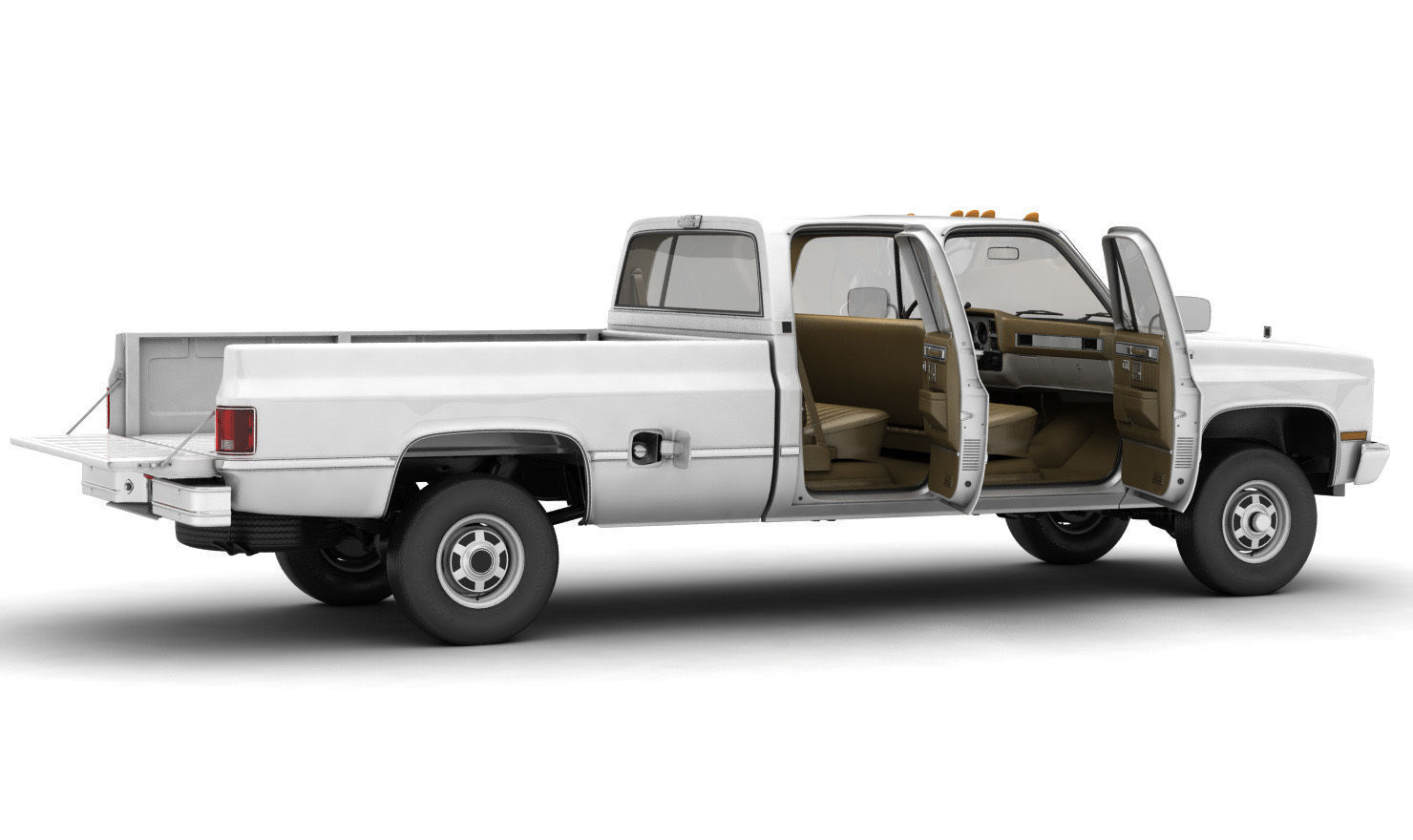 GENERIC 4WD PICKUP TRUCK 5 3D model_2