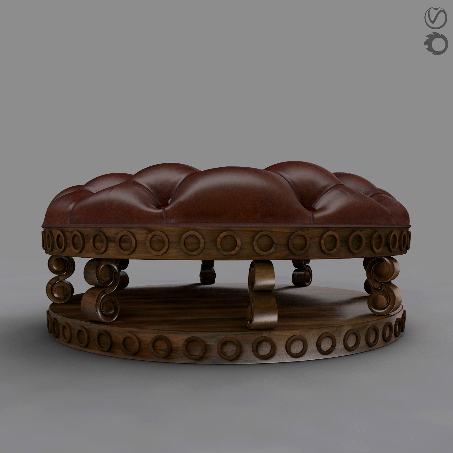 Foot Rest 3D model_2
