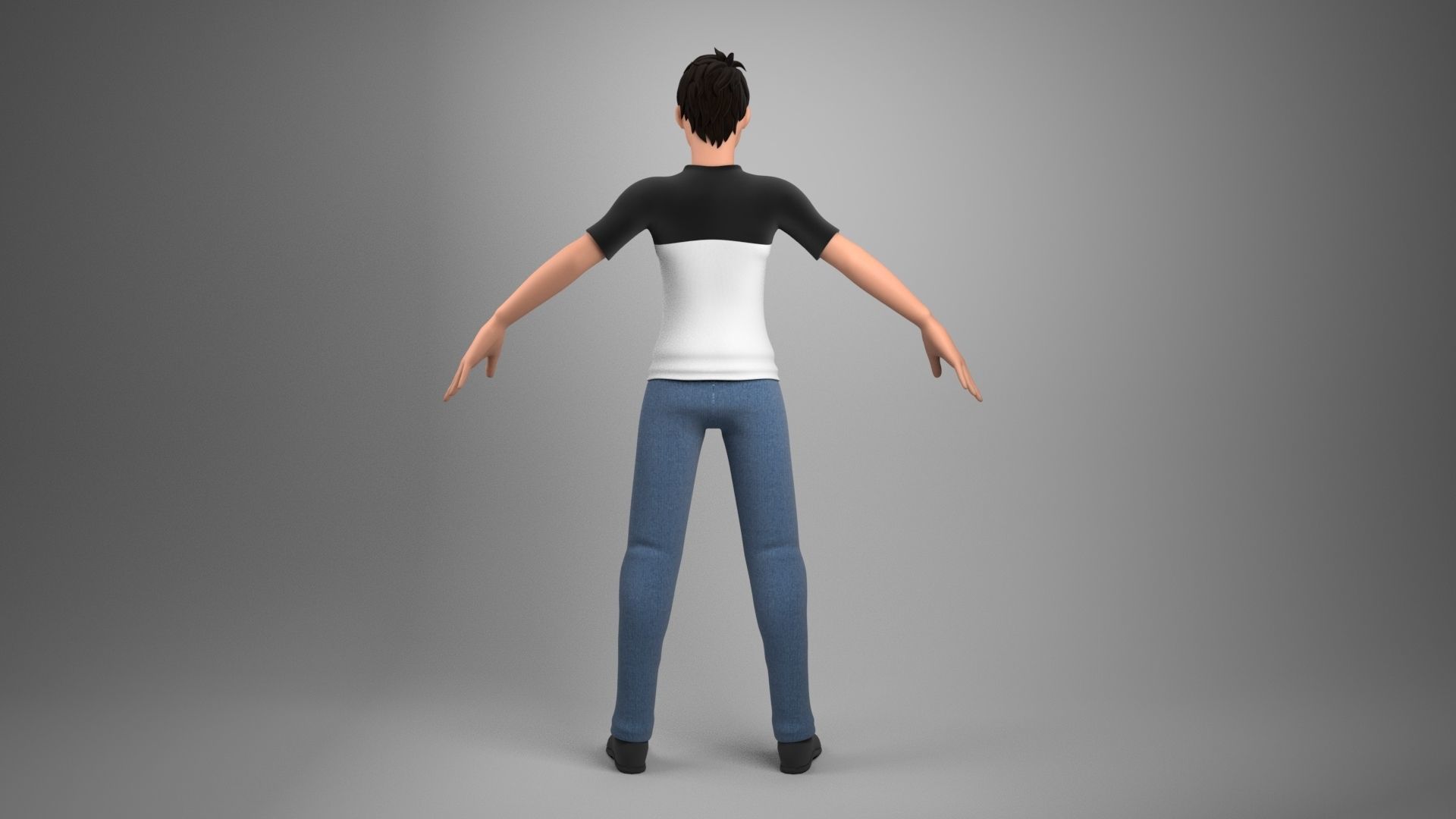 Stylized character male 3D model_3