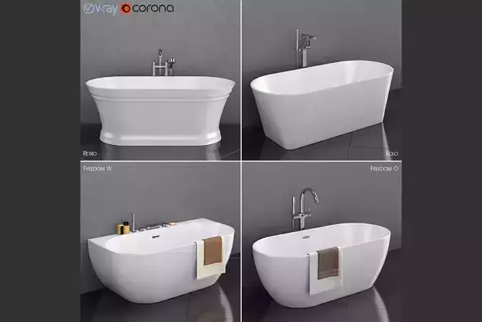 Set of freestanding baths RAVAK set 35 