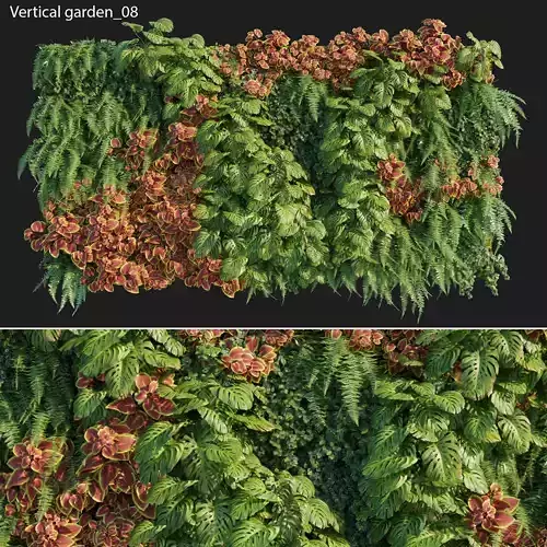 Vertical garden 08 3D model