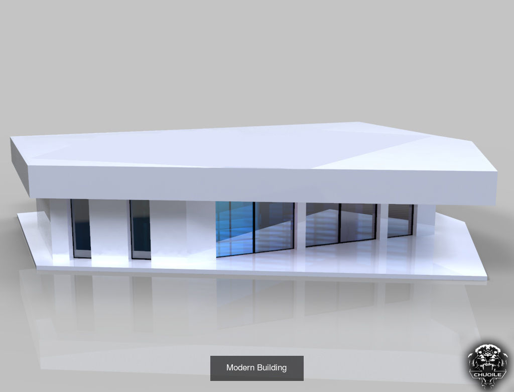Modern Building Pack 3D Model Collection_16
