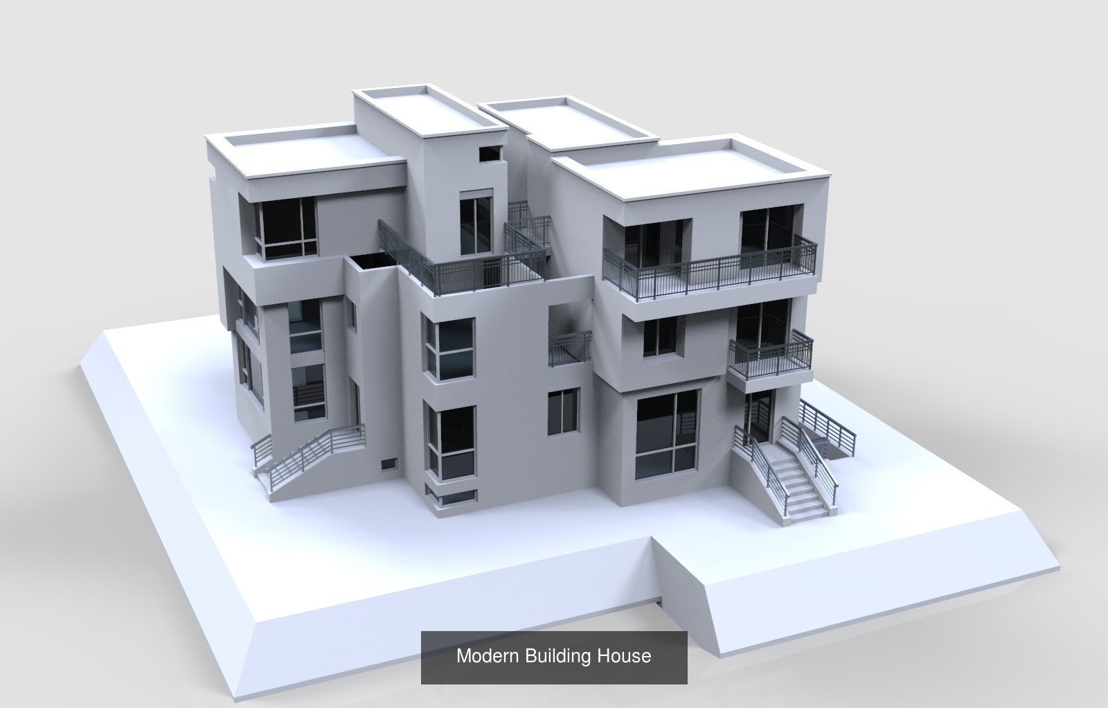Modern Building Pack 3D Model Collection_22