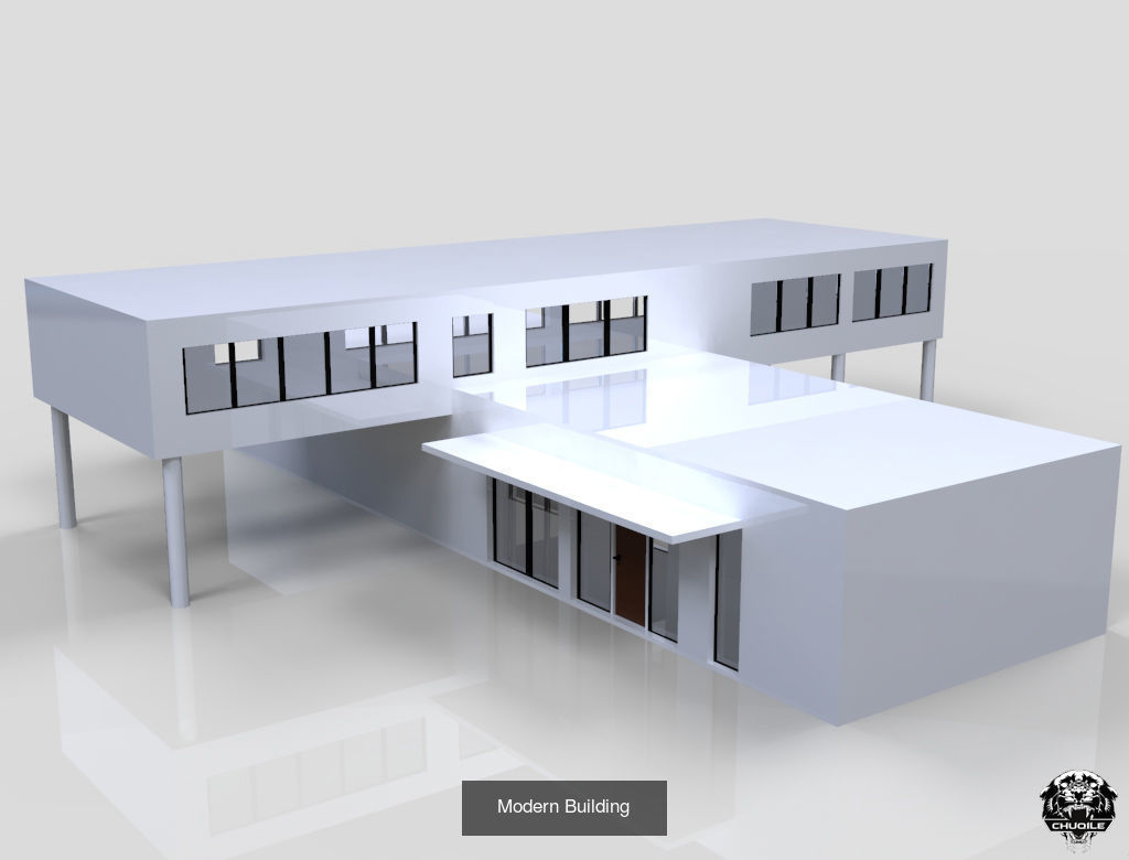 Modern Building Pack 3D Model Collection_14