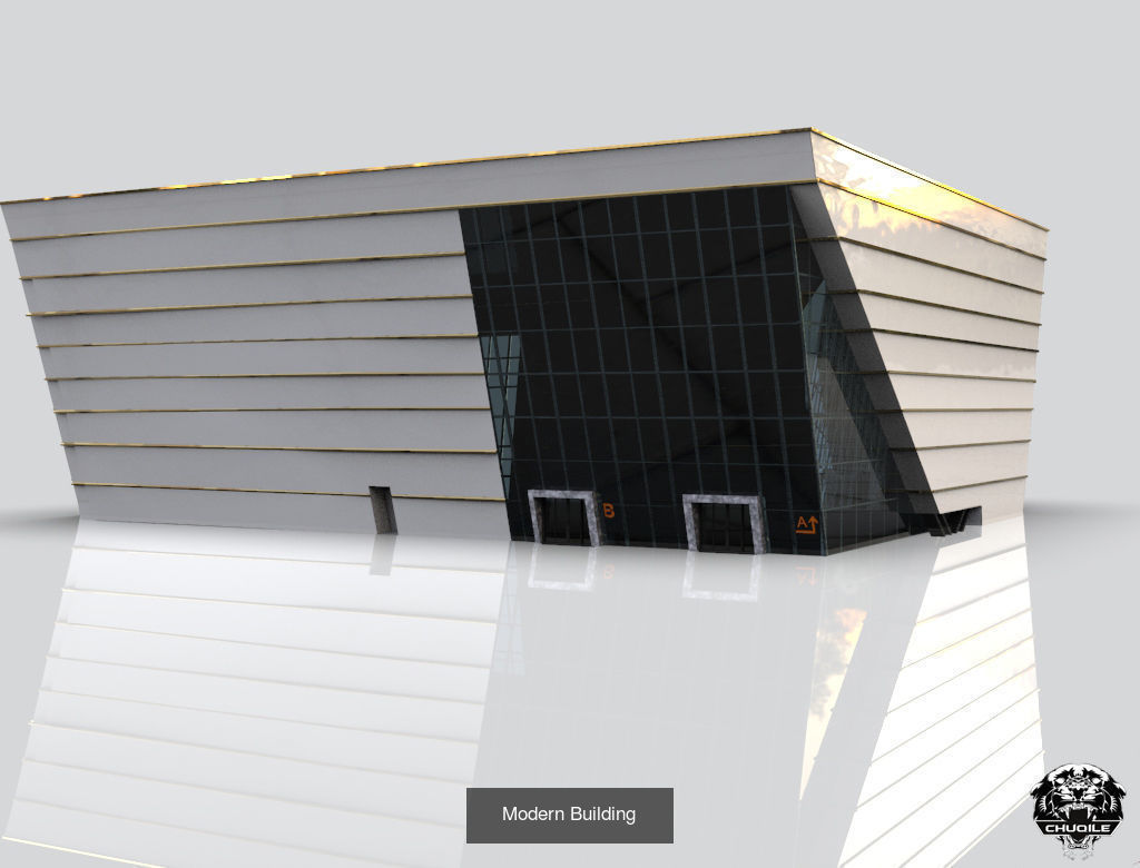 Modern Building Pack 3D Model Collection_8