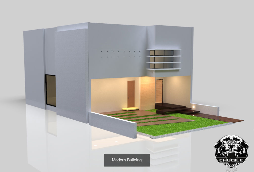 Modern Building Pack 3D Model Collection_10