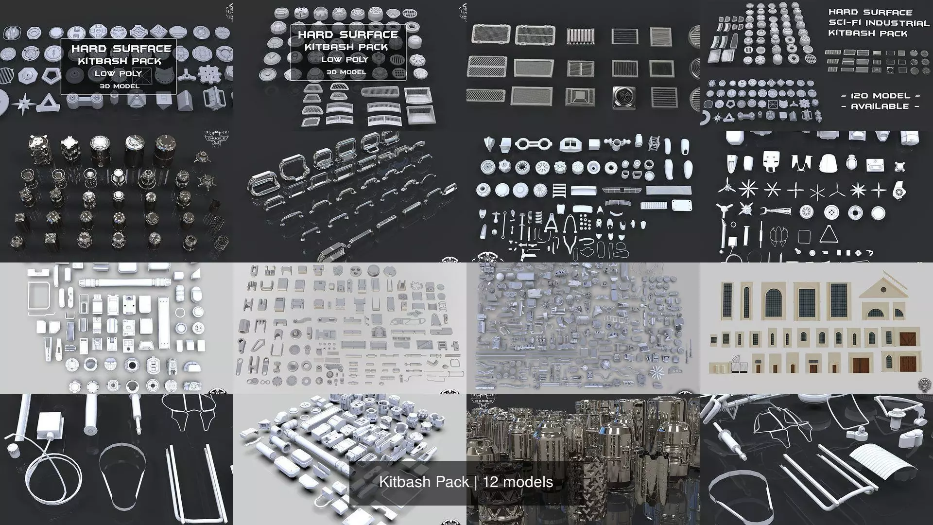 Kitbash Pack 3D Model Collection_0