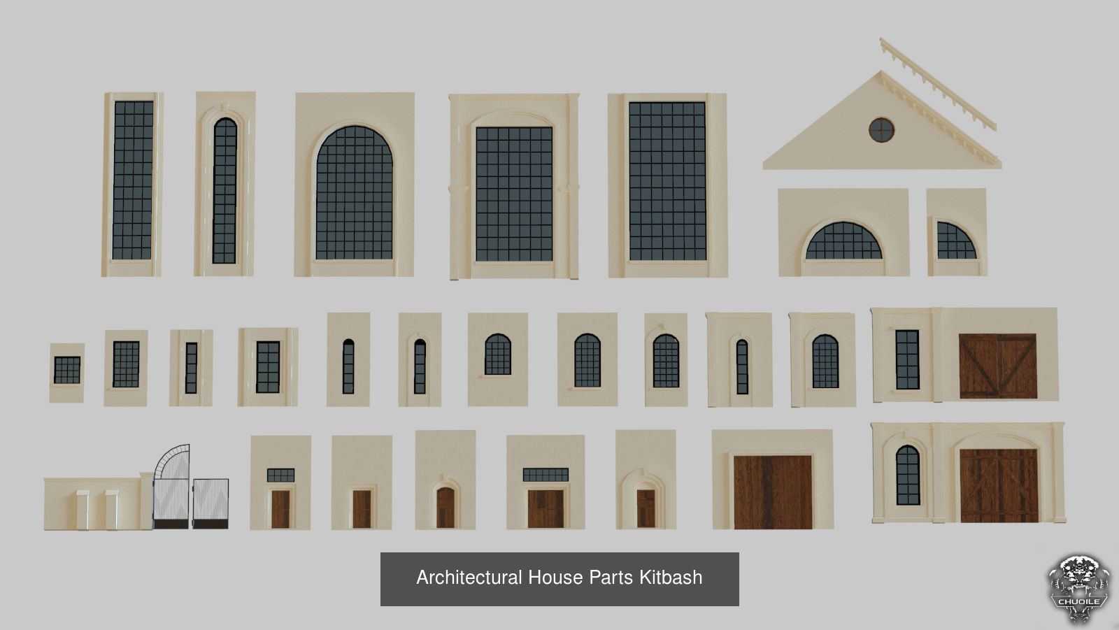 Kitbash Pack 3D Model Collection_12