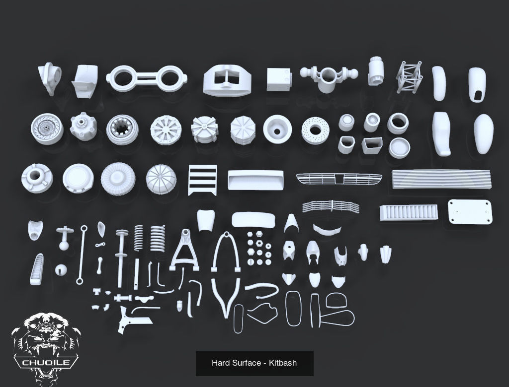 Kitbash Pack 3D Model Collection_10