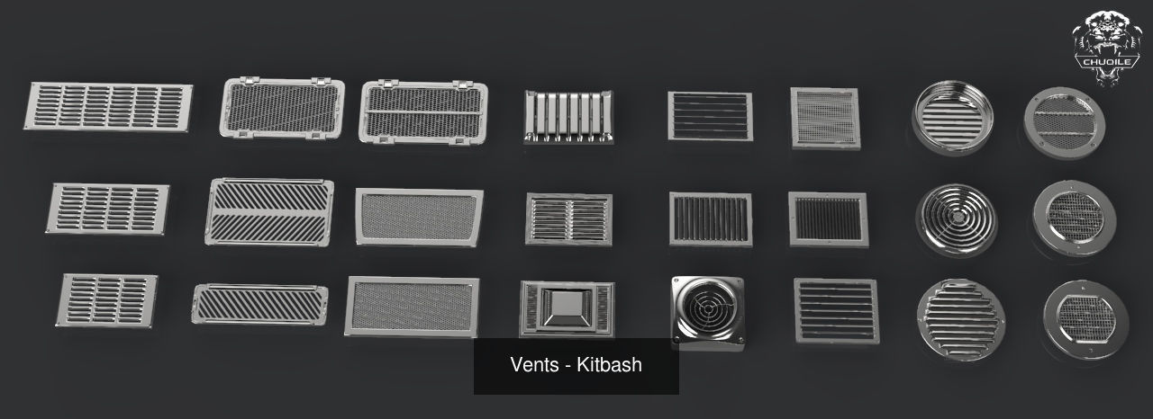 Kitbash Pack 3D Model Collection_3