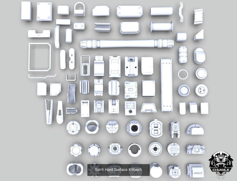 Kitbash Pack 3D Model Collection_4