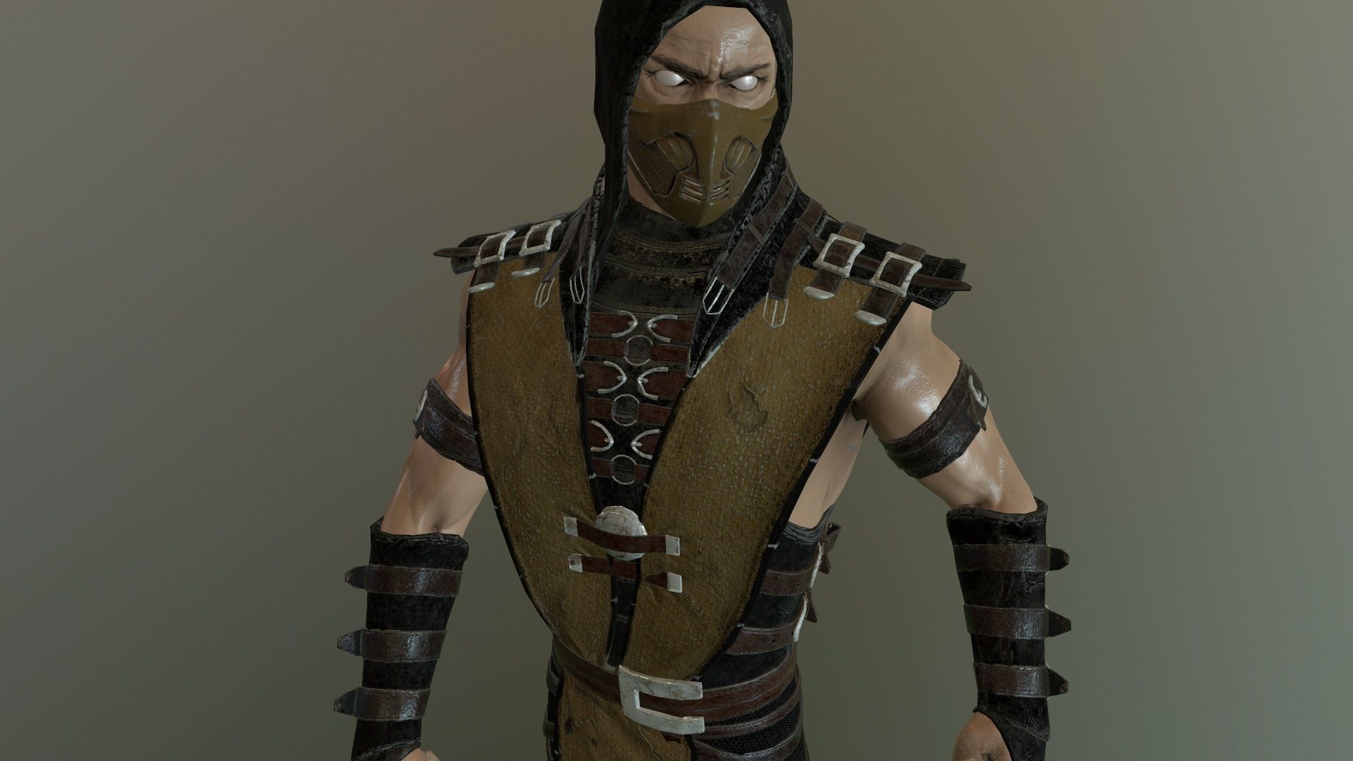 Scorp Low-poly 3D model_2