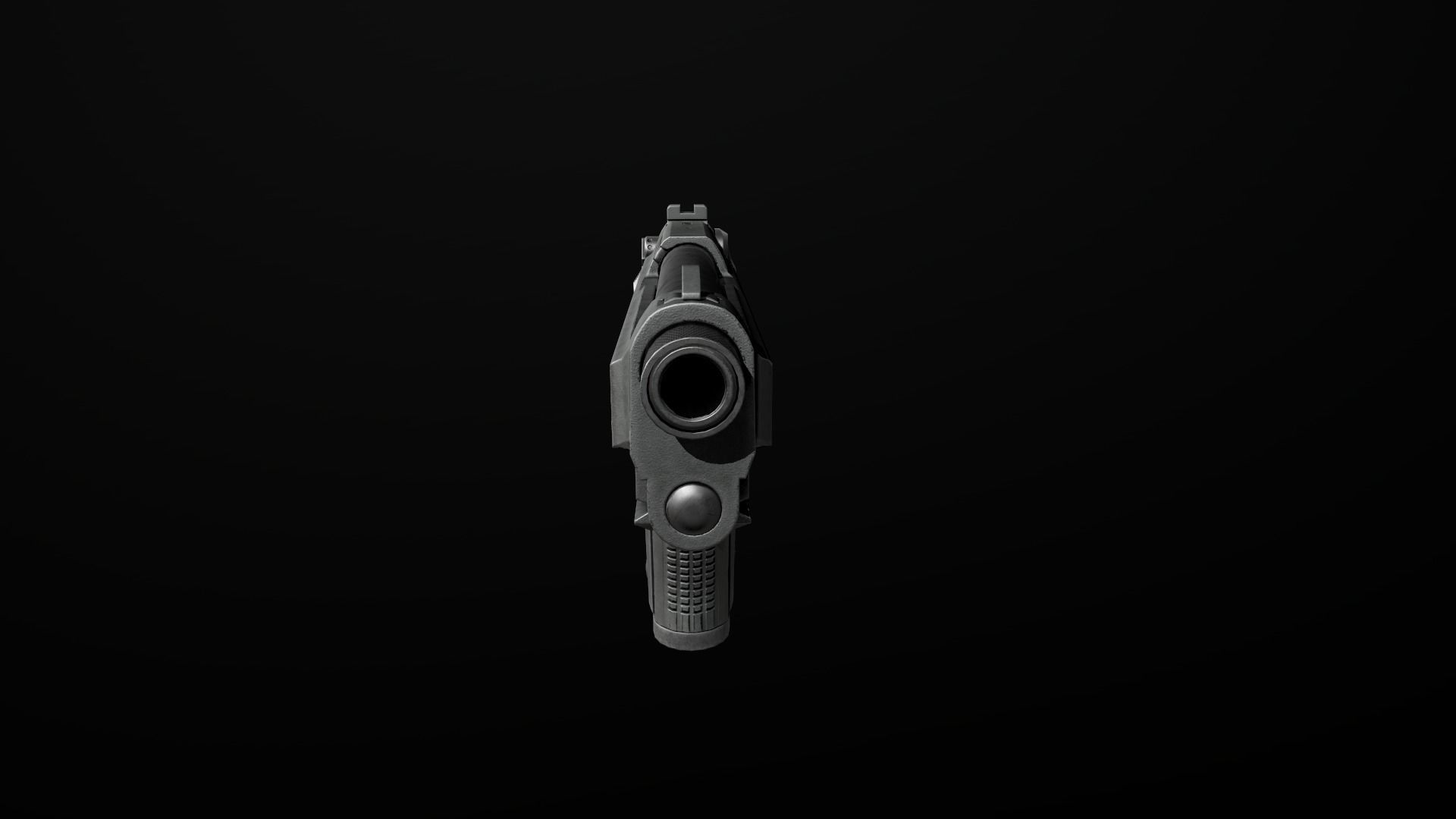 Beretta M9A3 9MM Handgun Low-poly 3D model_12