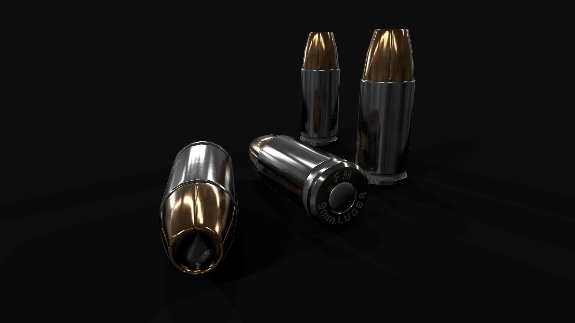 Beretta M9A3 9MM Handgun Low-poly 3D model_50