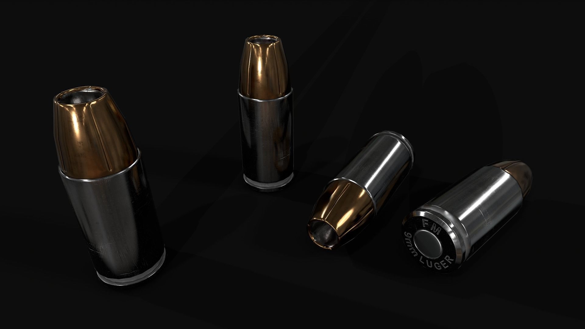 Beretta M9A3 9MM Handgun Low-poly 3D model_49