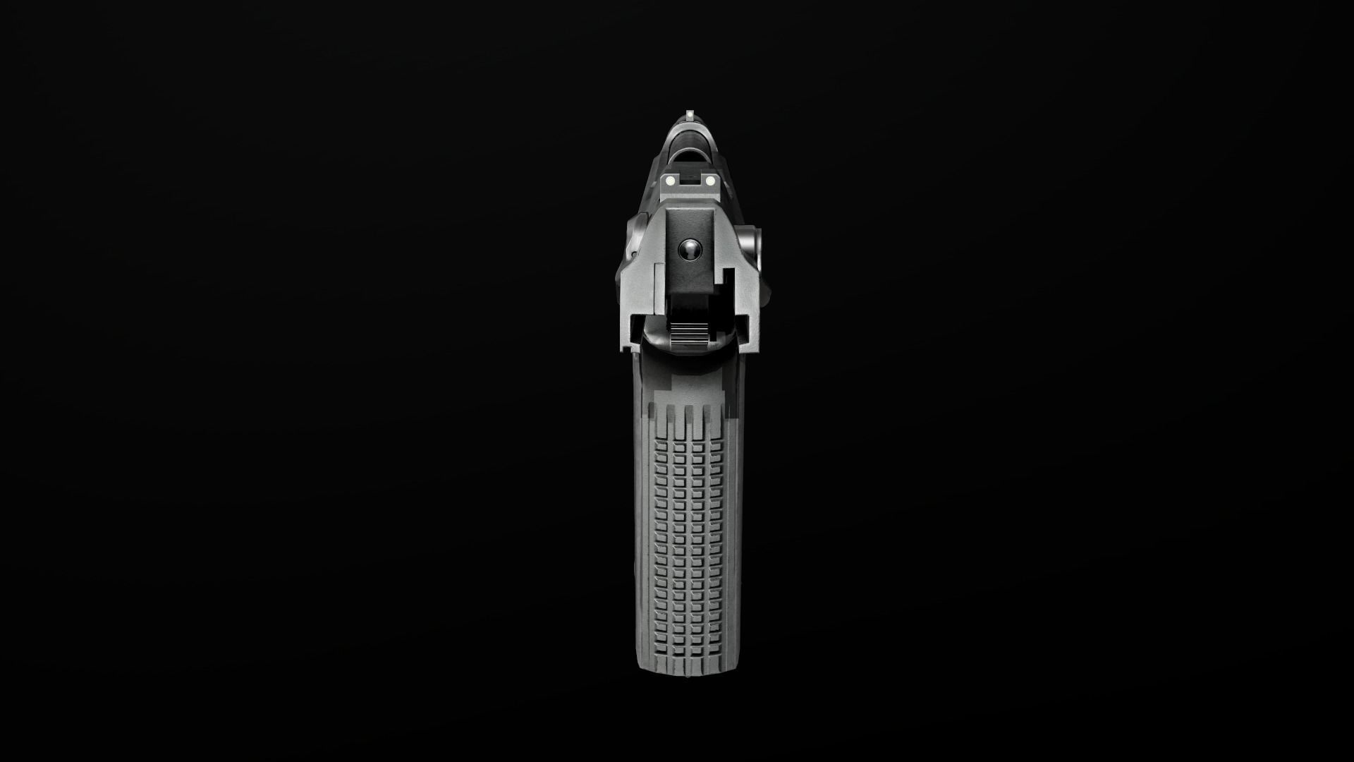 Beretta M9A3 9MM Handgun Low-poly 3D model_39