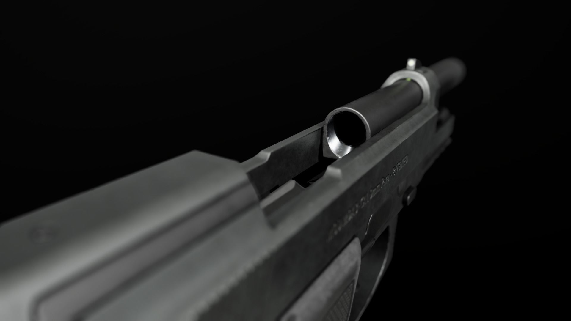 Beretta M9A3 9MM Handgun Low-poly 3D model_48