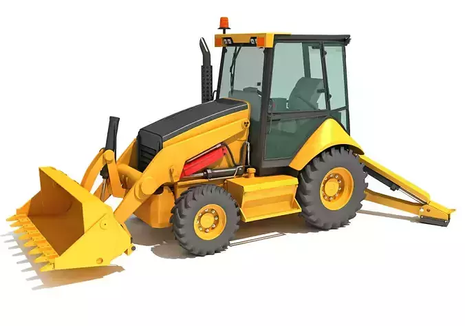 Backhoe Loader 3D model