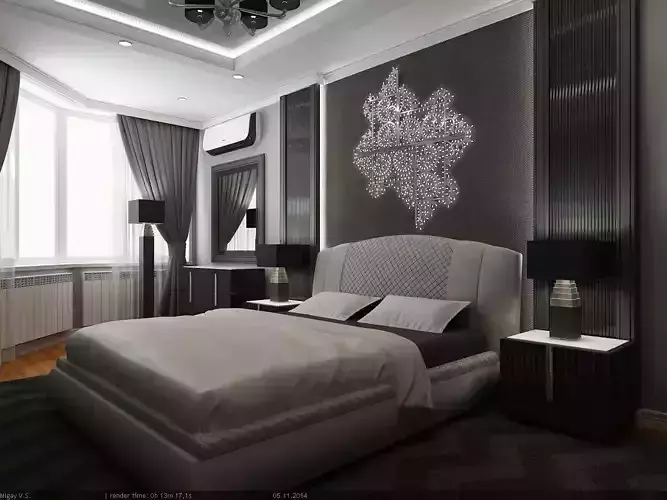 Interior Scene - Flat 02 - 2 bedrooms 3D model