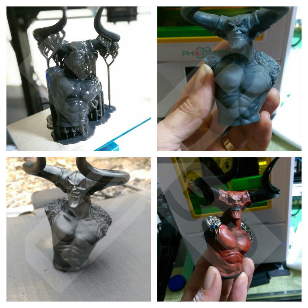 Legend Darklord Bust 3D Print 3D print model_1