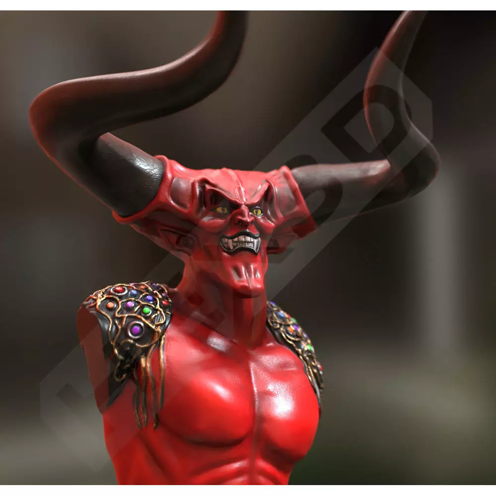 Legend Darklord Bust 3D Print 3D print model_0