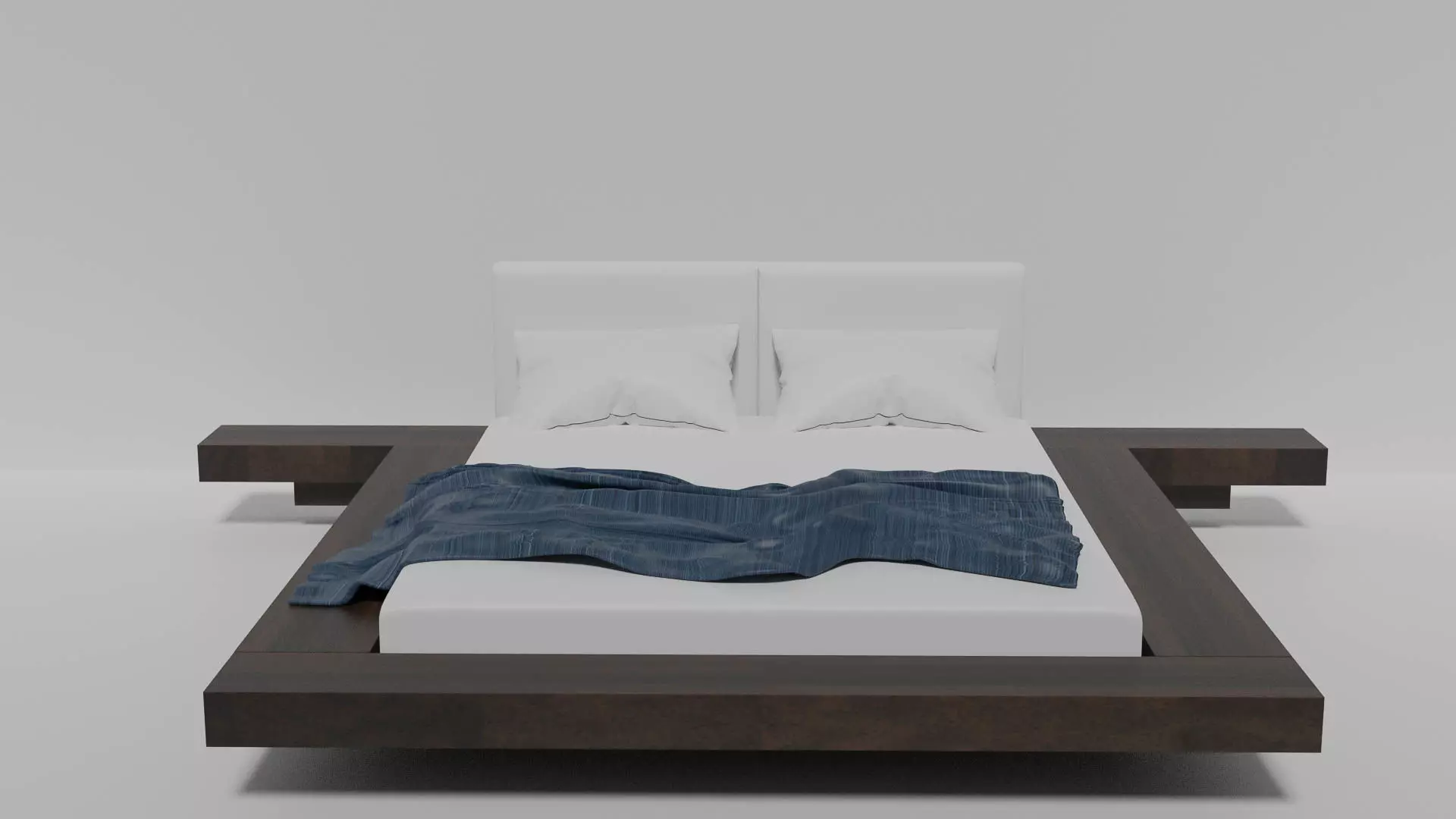 Platform Bed 3D model_0