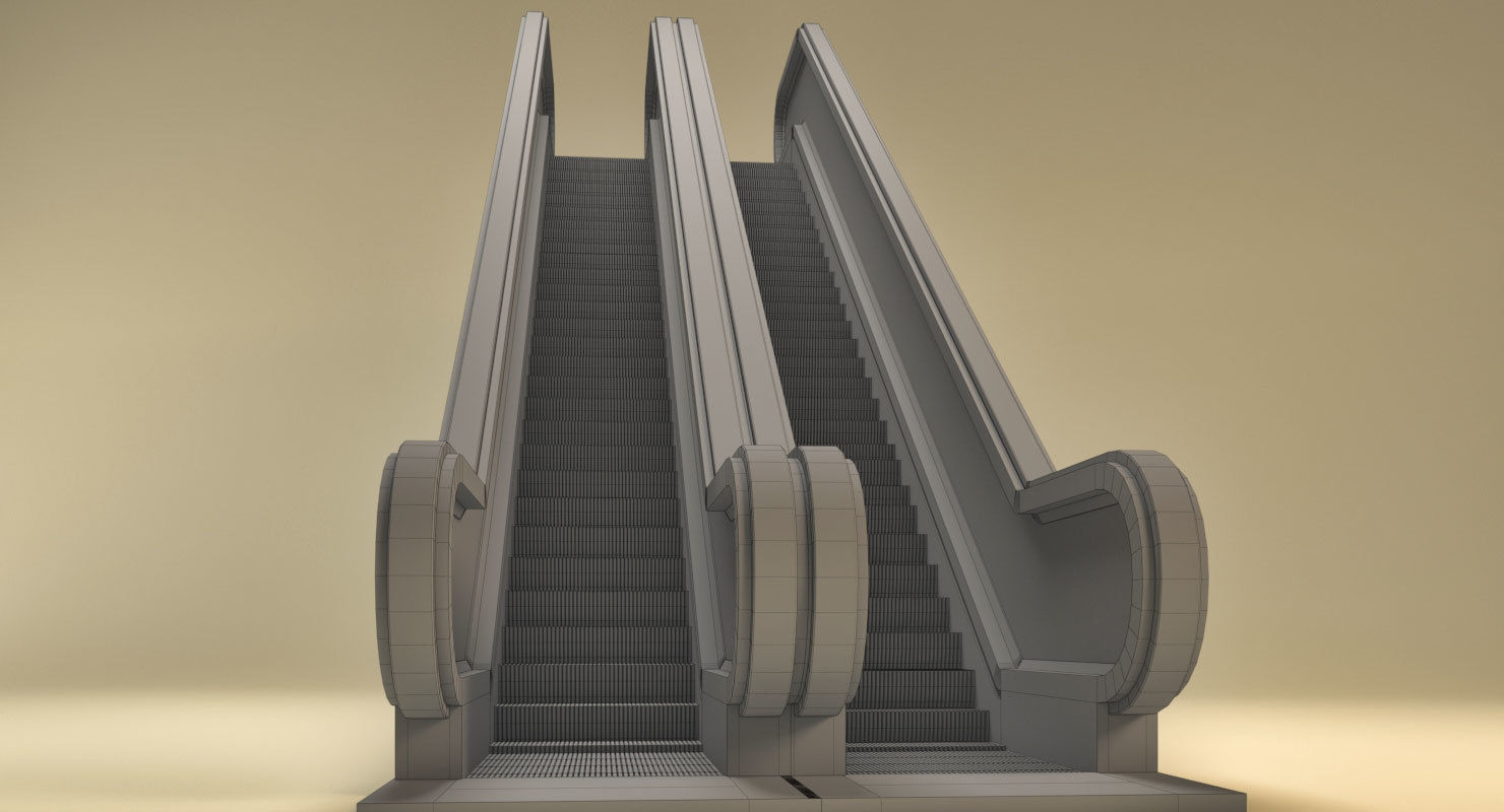 Flexible Escalator 3D model_9