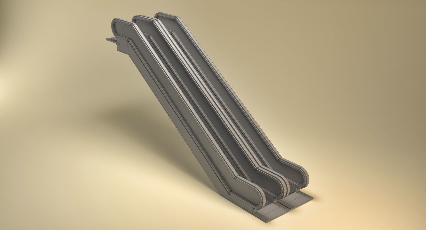 Flexible Escalator 3D model_3