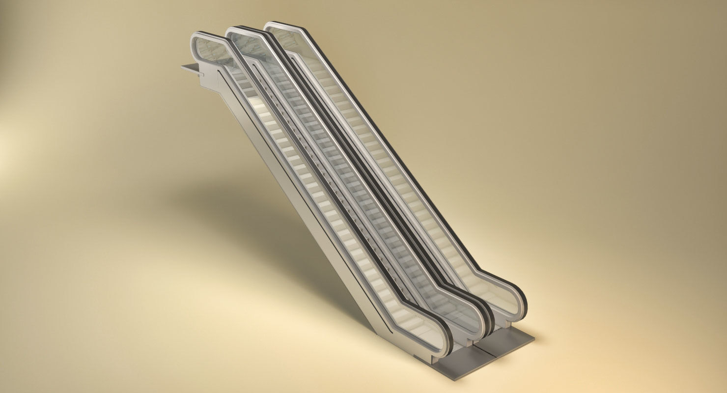 Flexible Escalator 3D model_2