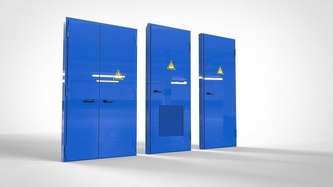Metall doors collection  3D model