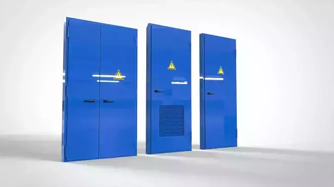 Metall doors collection  3D model
