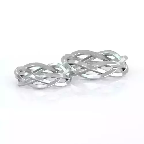 Wedding band Braided Ring