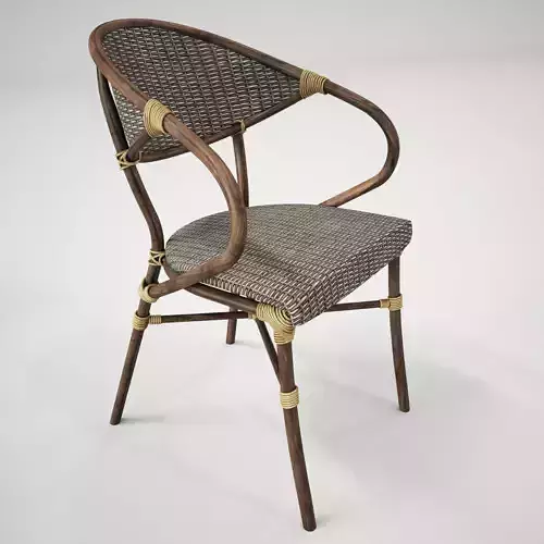Wooden rattan chair