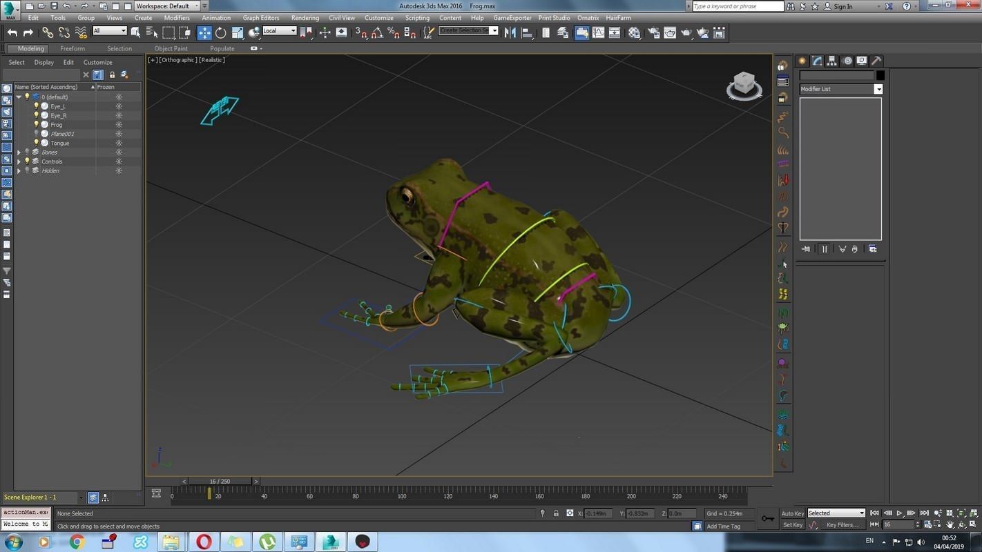 Frogs frog Low-poly 3D model_61