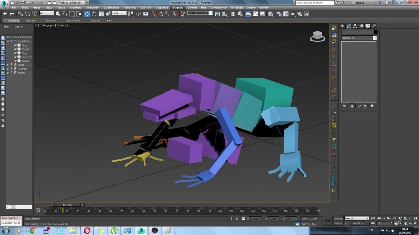 Frogs frog Low-poly 3D model_63