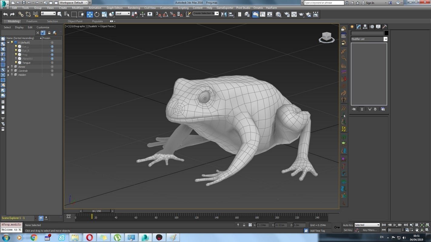 Frogs frog Low-poly 3D model_62
