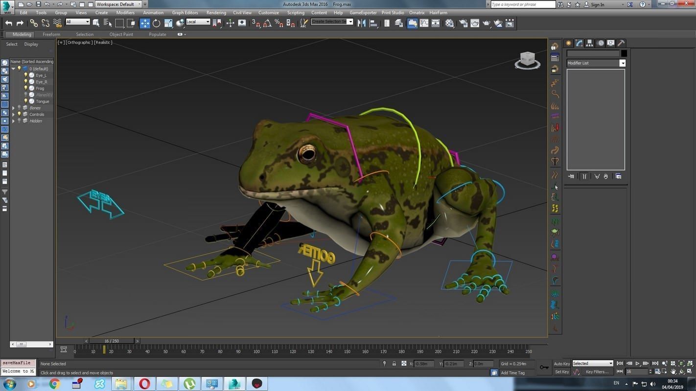 Frogs frog Low-poly 3D model_59