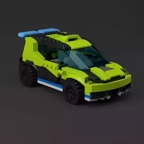 LEGO RALLY CAR MODEL 3D model
