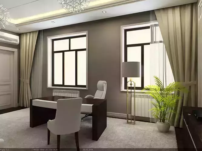 Interior Scene - Project 03 - cabinet 3D model