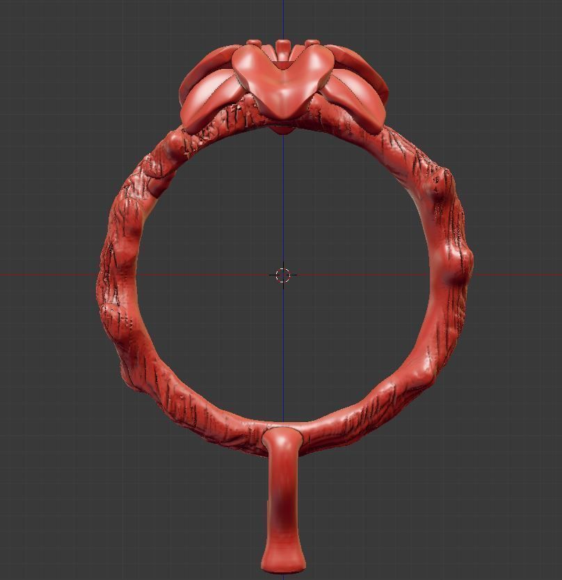 Flower Ring 3D print model_10