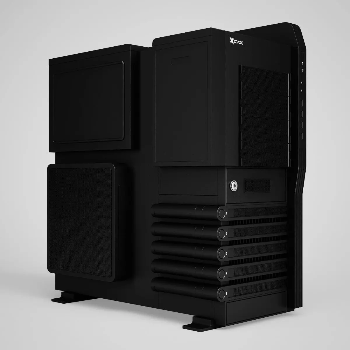 CGAxis PC Case 03 3D model