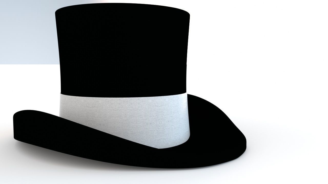 Top Hat 3D model_5