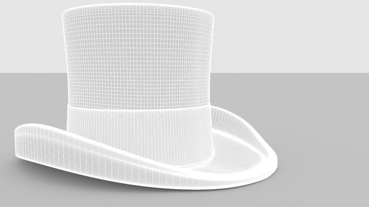 Top Hat 3D model_9