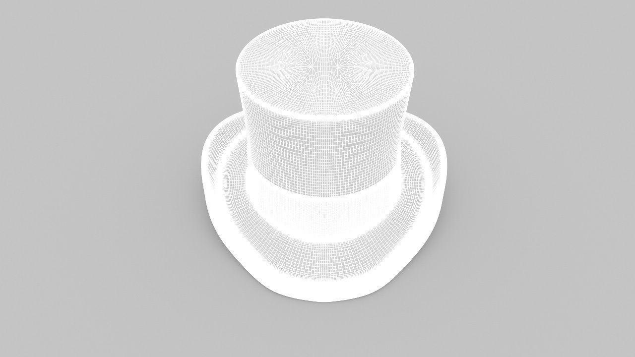 Top Hat 3D model_8