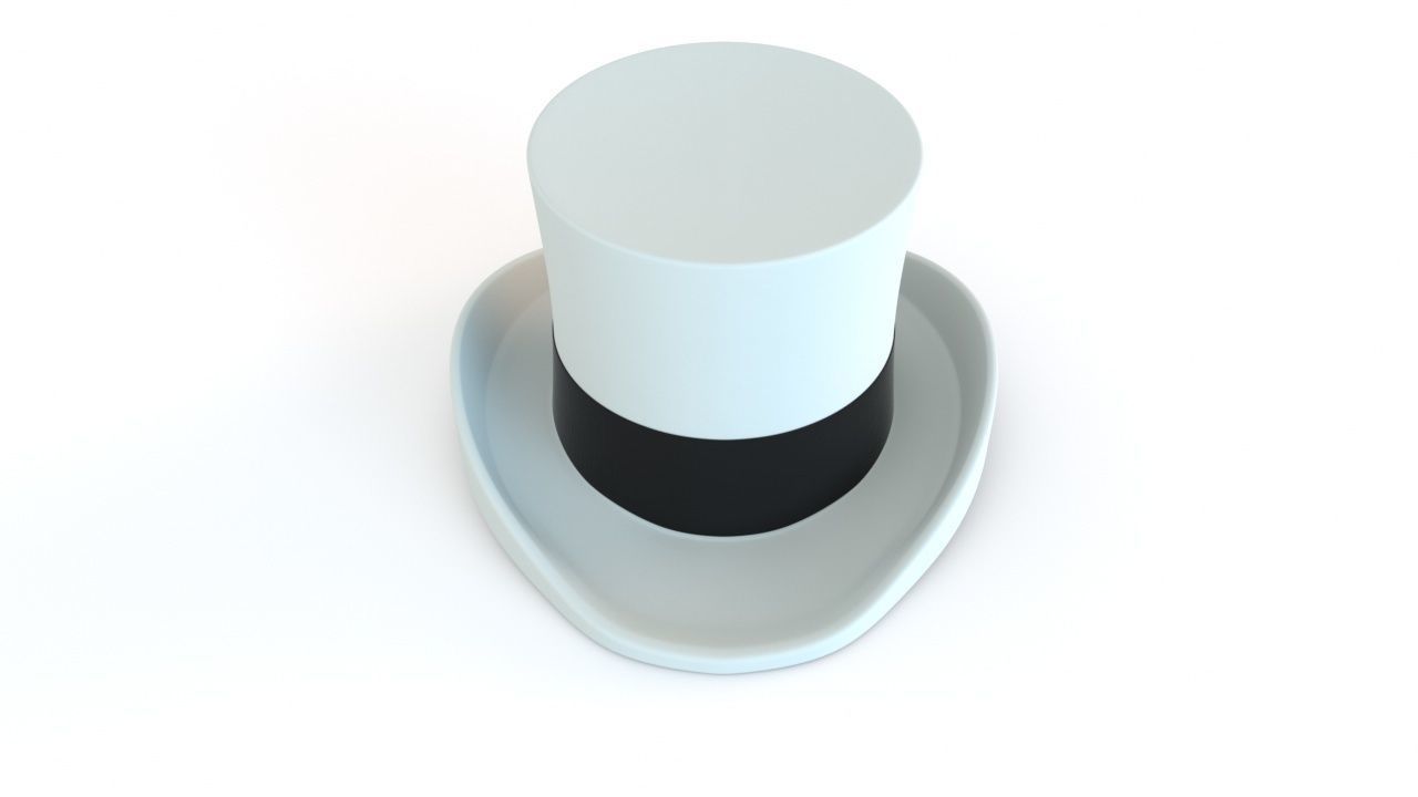Top Hat 3D model_1