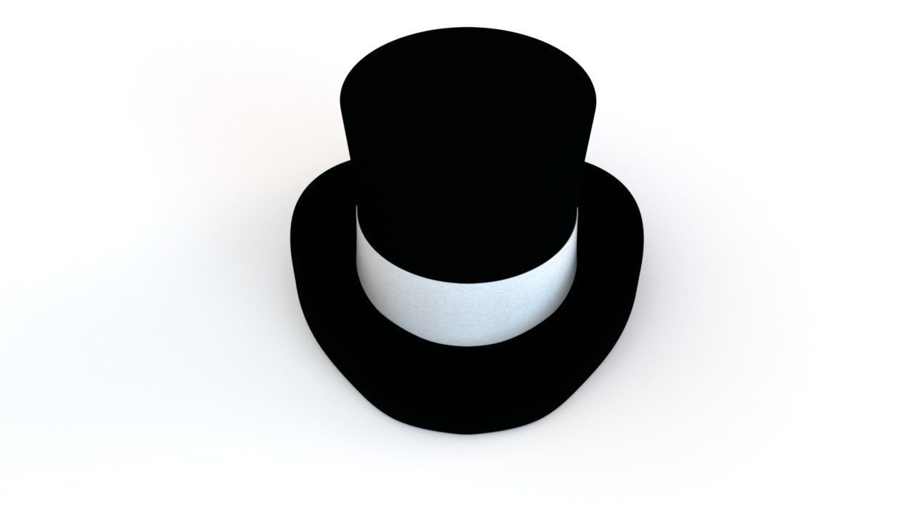 Top Hat 3D model_4