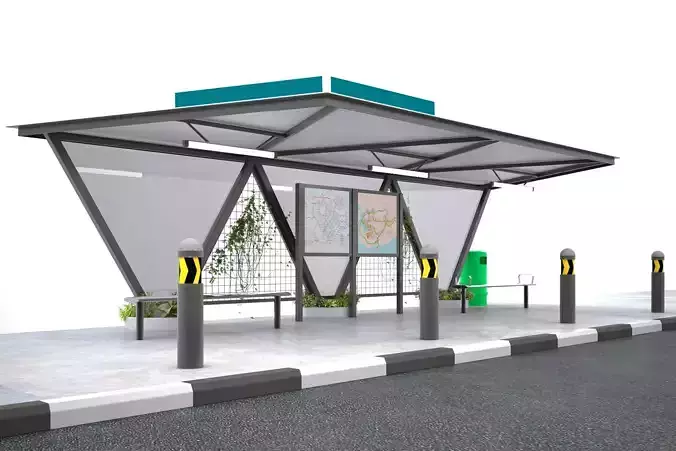 BUS SHELTER 3D model